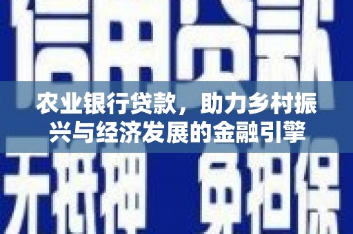 长滨农业银行贷款，助力乡村振兴与经济发展的金融引擎