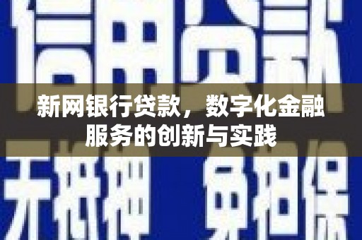 长滨新网银行贷款，数字化金融服务的创新与实践