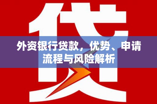 长滨外资银行贷款，优势、申请流程与风险解析