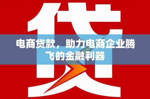 长滨电商贷款，助力电商企业腾飞的金融利器