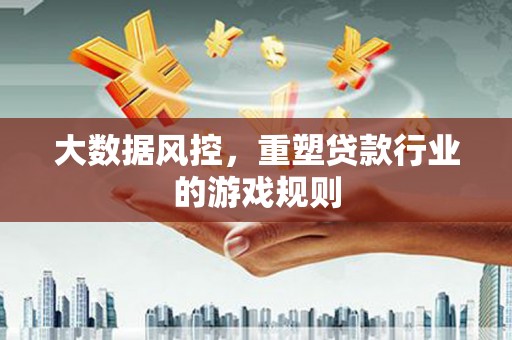 长滨大数据风控，重塑贷款行业的游戏规则