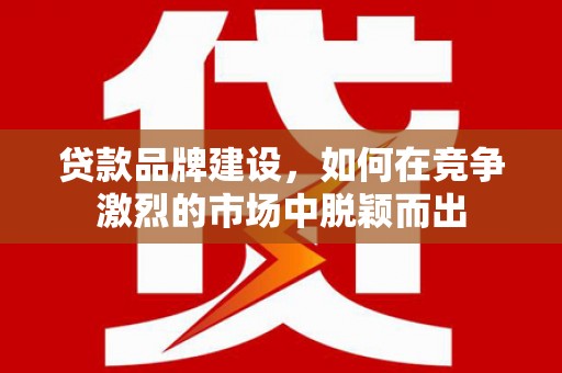 长滨贷款品牌建设，如何在竞争激烈的市场中脱颖而出