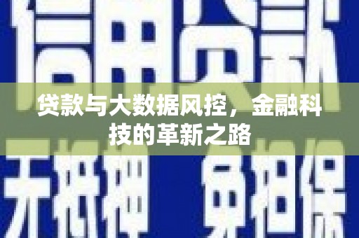 长滨贷款与大数据风控，金融科技的革新之路
