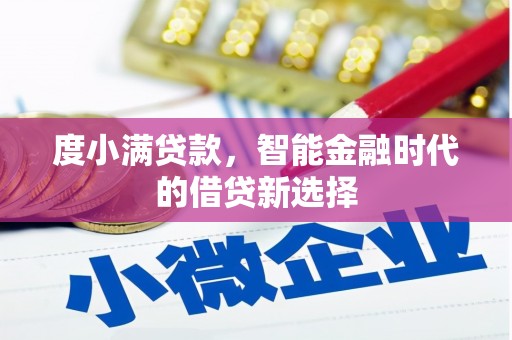 长滨度小满贷款，智能金融时代的借贷新选择