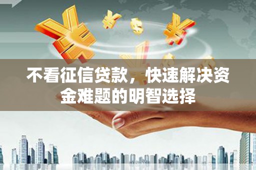 长滨不看征信贷款，快速解决资金难题的明智选择
