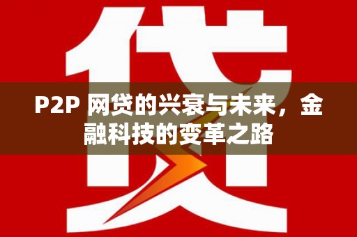 长滨P2P 网贷的兴衰与未来，金融科技的变革之路