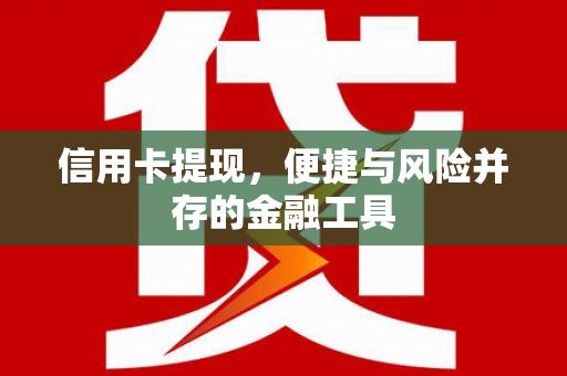 长滨信用卡提现，便捷与风险并存的金融工具