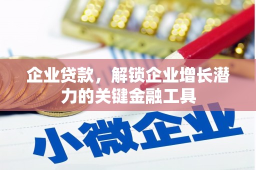 长滨企业贷款，解锁企业增长潜力的关键金融工具