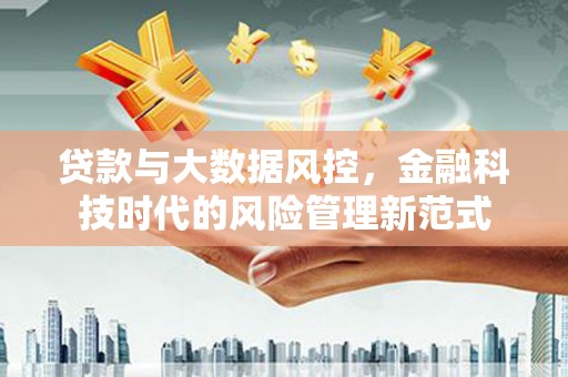 长滨贷款与大数据风控，金融科技时代的风险管理新范式