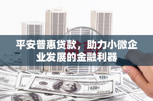 长滨平安普惠贷款，助力小微企业发展的金融利器