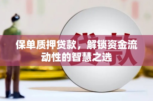 长滨保单质押贷款，解锁资金流动性的智慧之选