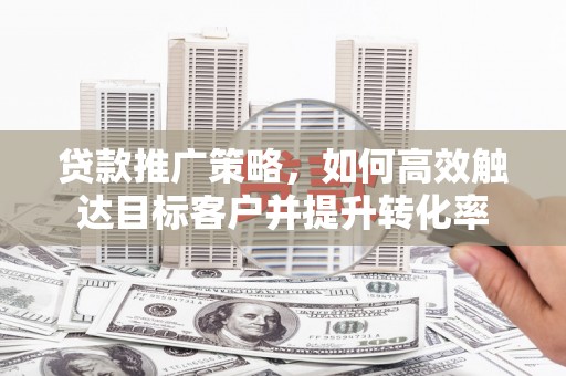长滨贷款推广策略，如何高效触达目标客户并提升转化率