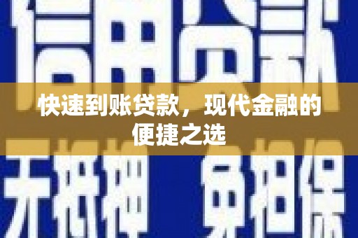 长滨快速到账贷款，现代金融的便捷之选
