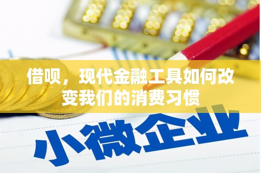 长滨借呗，现代金融工具如何改变我们的消费习惯