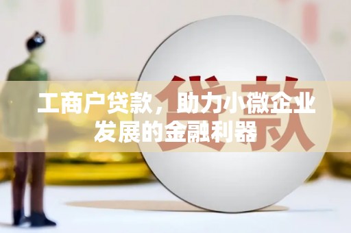 长滨工商户贷款，助力小微企业发展的金融利器