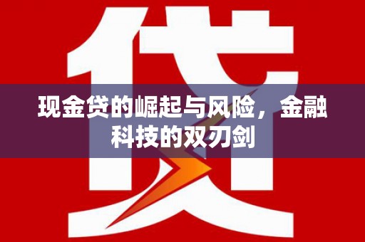 长滨现金贷的崛起与风险，金融科技的双刃剑