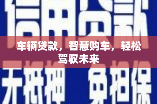 长滨车辆贷款，智慧购车，轻松驾驭未来