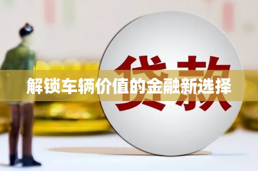 长滨解锁车辆价值的金融新选择