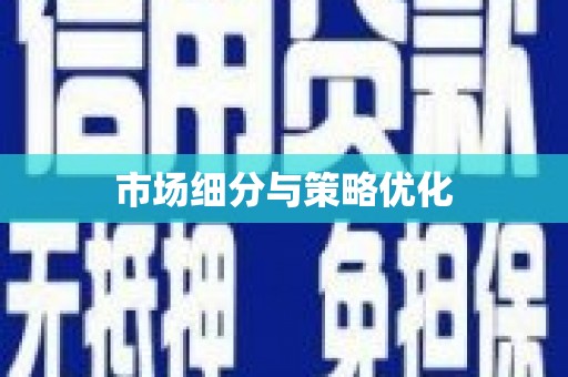长滨市场细分与策略优化